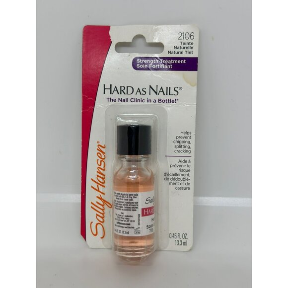 NIP Sally Hansen Hard As Nails Strength Treatment 2106 Natural Tint 0.45 Fl Oz - Picture 2 of 4